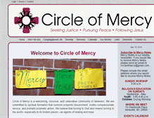 Tablet Screenshot of circleofmercy.org